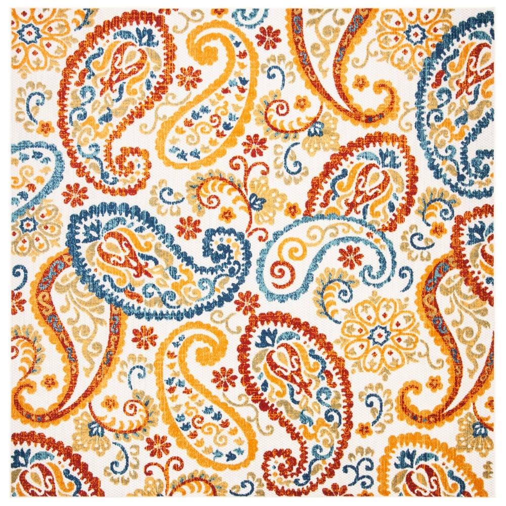SAFAVIEH Cabana Panuta Indoor/ Outdoor Waterproof Patio Paisley Rug