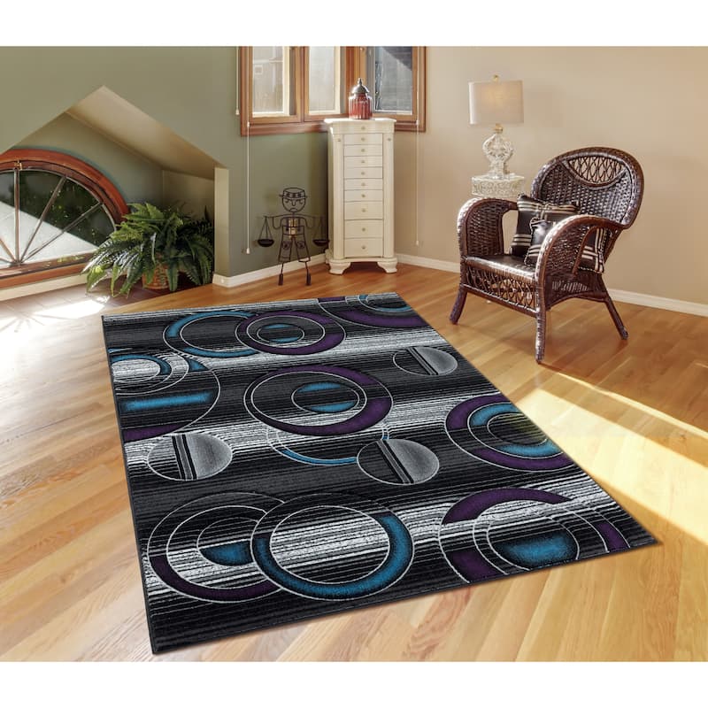 Orelsi Collection Abstract Area Rug