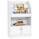preview thumbnail 3 of 12, Kids Bookcase with 3 Shelves, 1 Storage Compartment and 1 Cabinet White