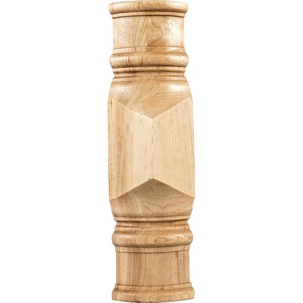 slide 1 of 1, Hardware Resources Column Transition Block with Decorative Styling, Natural Oak