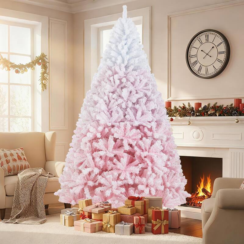 Costway 5/6/7/8 FT Artificial Christmas Tree with 456/820/1264/1774 - See Details