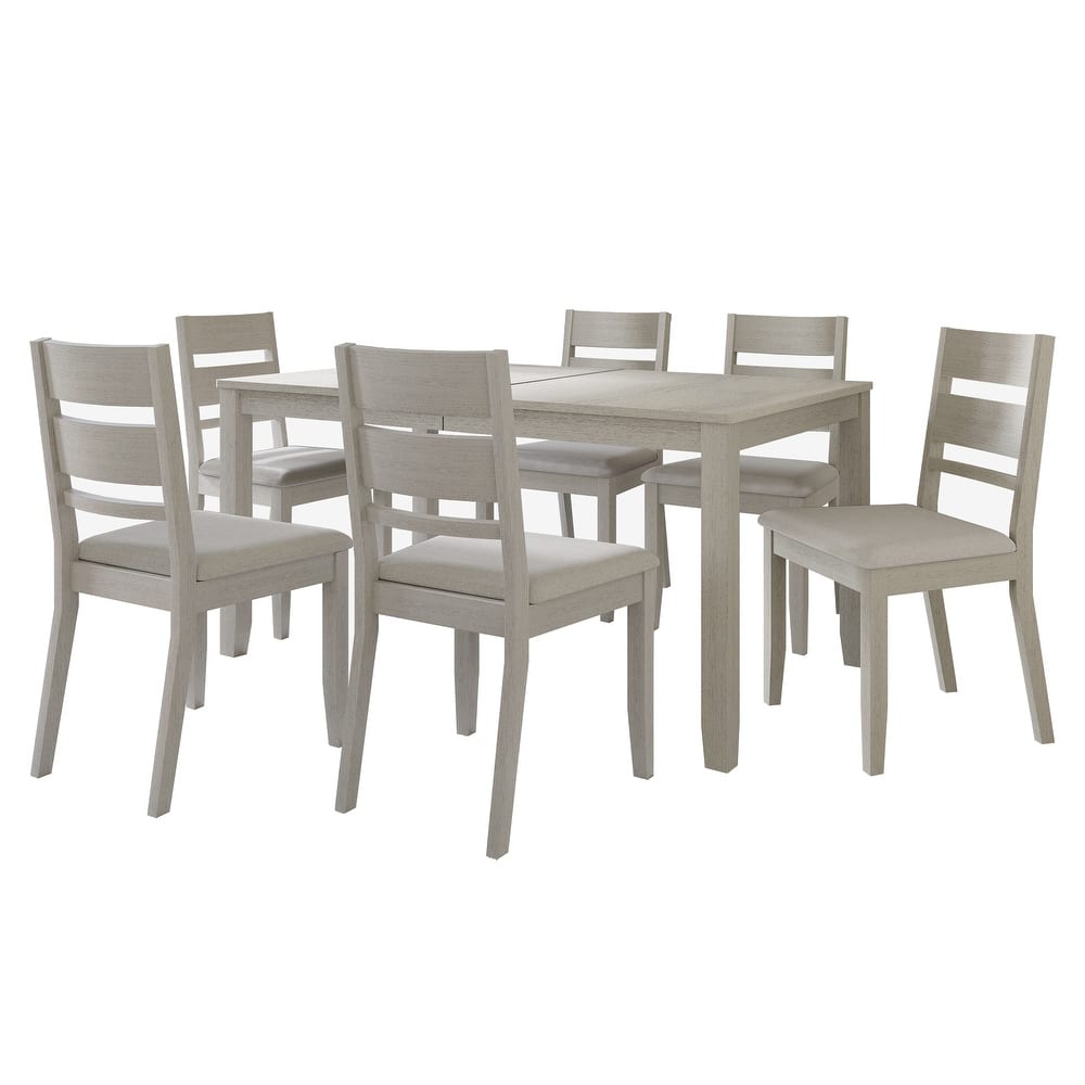 CraftPorch Elegant 7-piece Wooden Dining Set