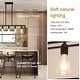preview thumbnail 8 of 8, 5-Light Industrial Ceiling Chandelier Light Kitchen Island Pendant - 31.5” W x 30.12” H