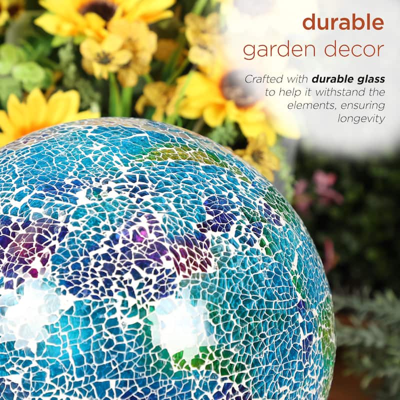 Mosaic Glass Gazing Globe