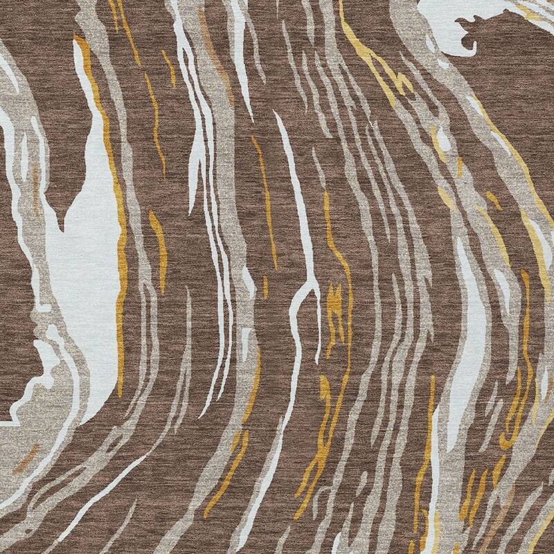 HomeRoots Abstract Transitional Rectangle Outdoor Rug