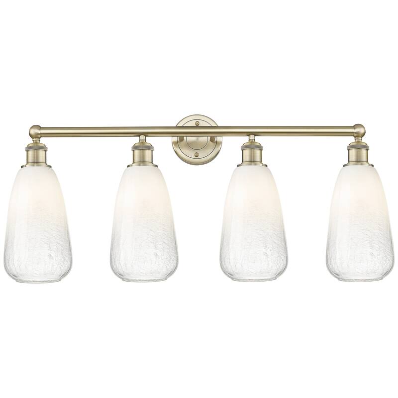 Innovations Lighting 616-4W-16-33 Brookhaven Almond Vanity Brookhaven - Antique Brass / Opal