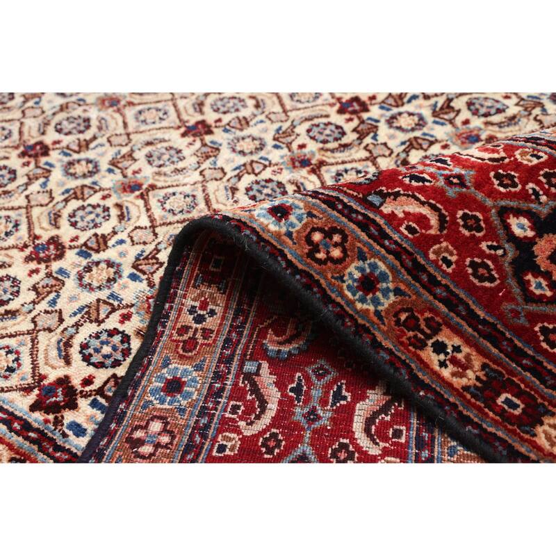 ECARPETGALLERY Hand-knotted Antalya Vintage Cream Wool Rug - 9'5 x 12'6