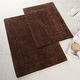 preview thumbnail 28 of 36, Superior Cotton Solid Non-slip Backing 2-Piece Bath Rug Set