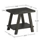 preview thumbnail 15 of 13, Roundhill Furniture Athens Contemporary Wood Shelf End Table