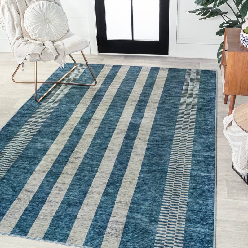 JONATHAN Y Timantii Bohemian Medallion Textured Weave Machine Washable Area Rug