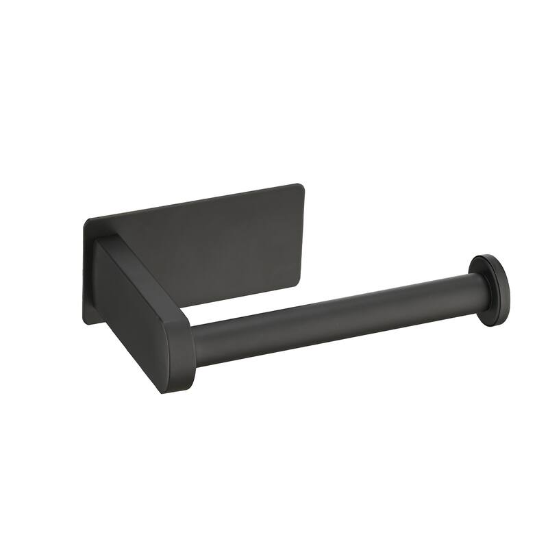 PROOX Rustproof Ahesive Toilet Pater Holder Stainless Steel - Matte Black