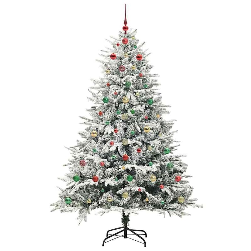 vidaXL Artificial Christmas Tree Green PVC