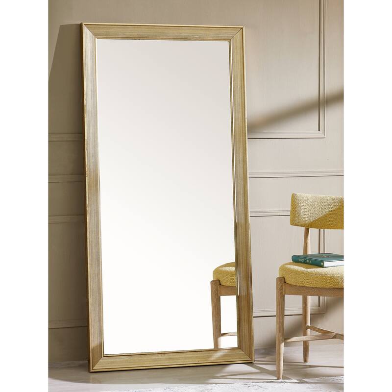 Framed Rectangular Wall Mirror - 60" - Antique Gold and Clear