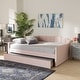 preview thumbnail 18 of 23, Lennon Modern and Contemporary Velvet Fabric Daybed with Trundle
