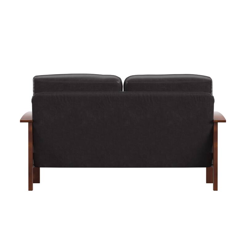 Hills Mission-Style Oak Loveseat by iNSPIRE Q Classic