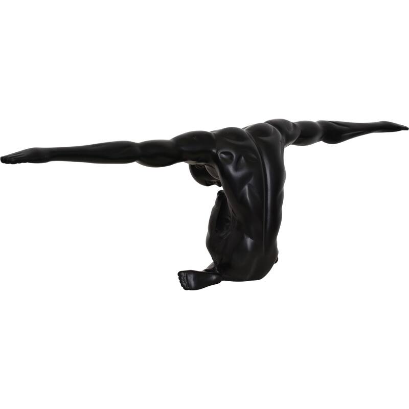 Renwil Mortal Indoor Aluminum Statue, Matte Black