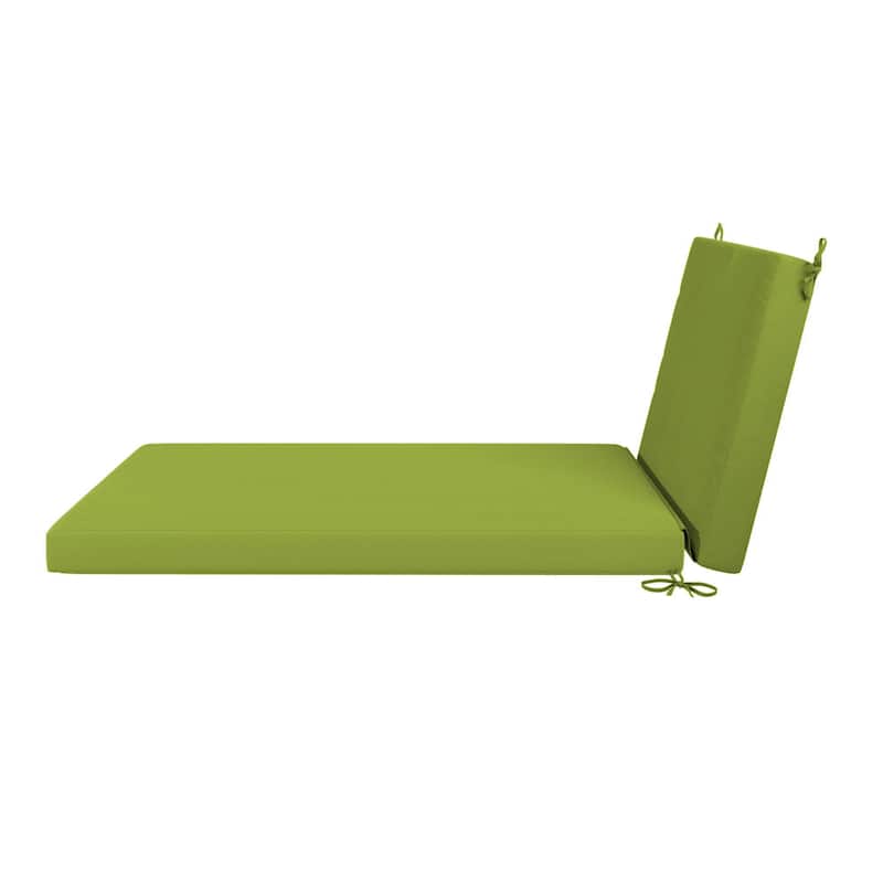California Umbrella Outdoor Chaise Lounge Cushion, 24" x 78", Memory Foam, Sunbrella Fabric