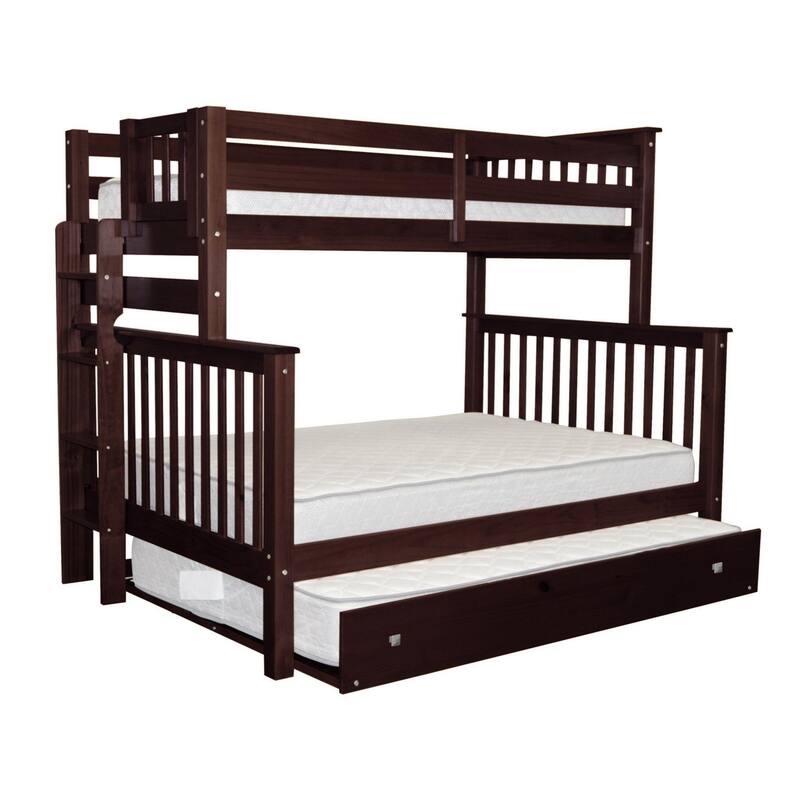 Taylor & Olive Trillium Twin over Full Bunk Bed Ladder, Full Trundle