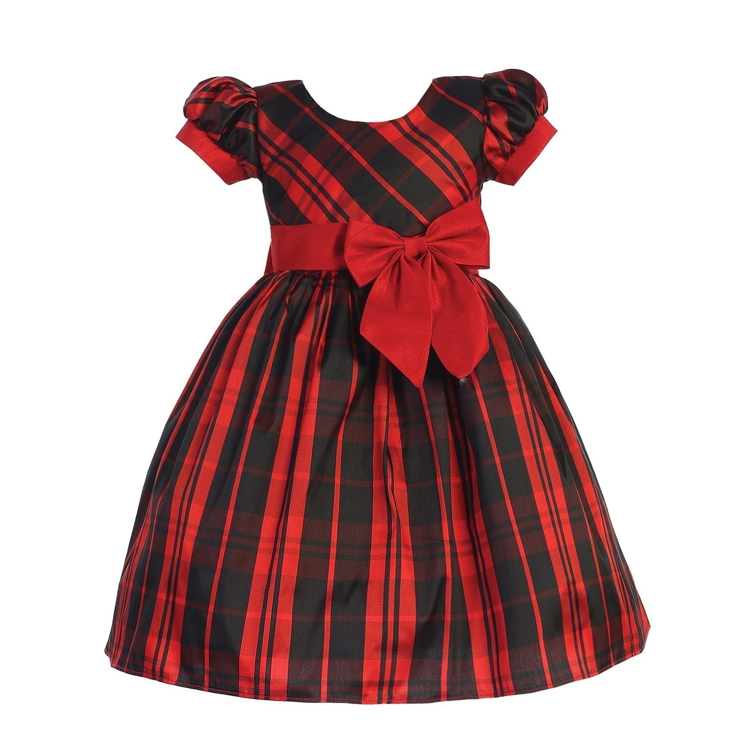 baby tartan christmas dress