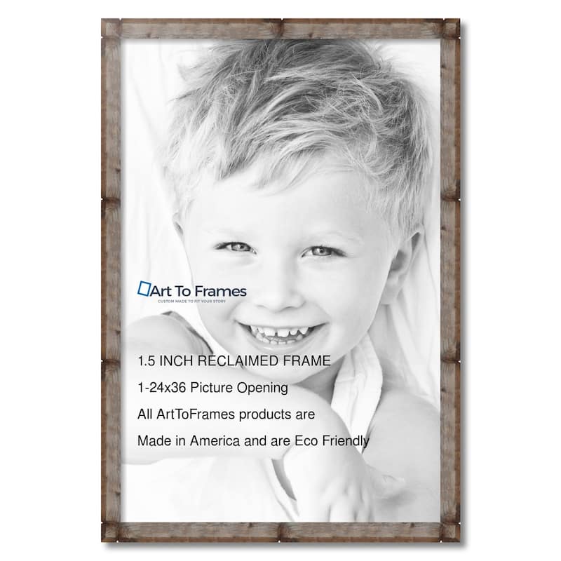 ArtToFrames Bosswood Rustic 24x36 Inch Picture Frame, 1.63 Inch Wood Poster Frame Available in Multiple Colors (SM-SC-24x36)