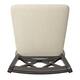 Eleanor Double X Back Wood Swivel Bar Stool by iNSPIRE Q Classic