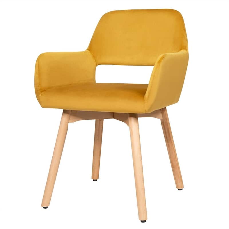 Set of 2 Modern Accent Armchairs - 21.5” x 23” x 29.5” (L x W x H)
