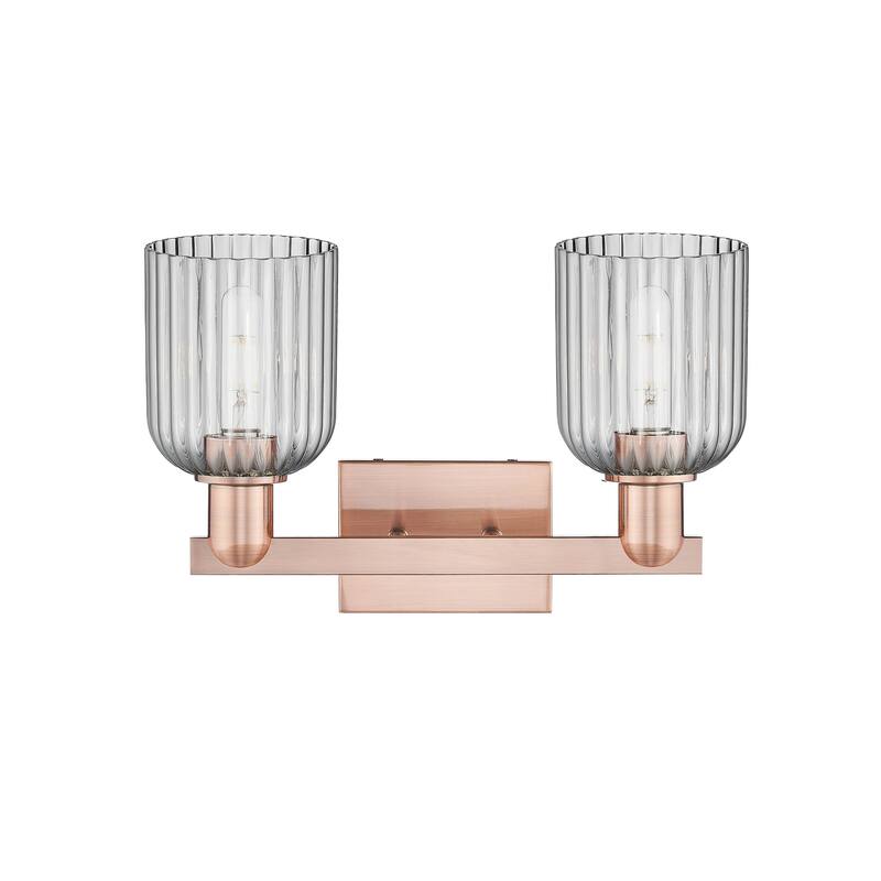 Innovations Lighting Downtown Urban - Bridal Veil - 2 Light 16" Bath Vanity Ligh