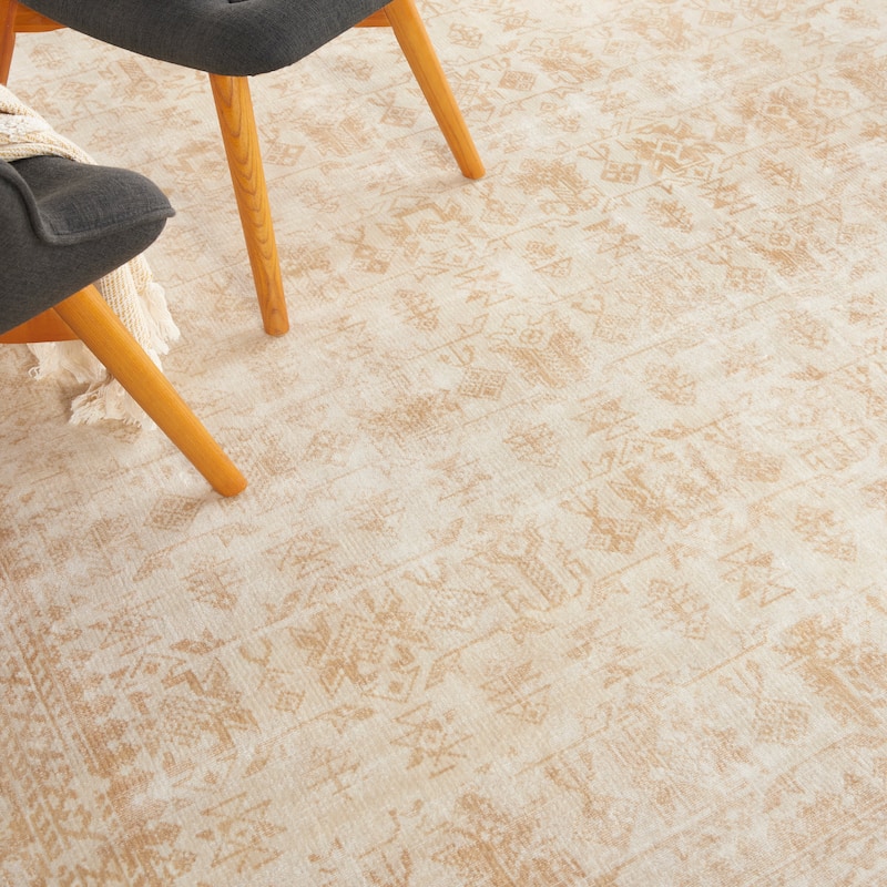 Desert Skies Botanical Persian Vintage Area Rug