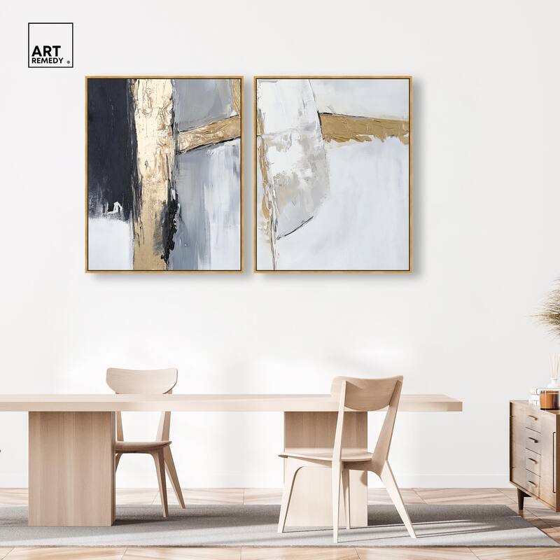 Cracks of Creation II Canvas Set of 2 by Art Remedy