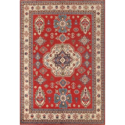 Traditional Kazak Oriental Area Rug Handmade Red Wool Carpet - 8'7"x 11'3"