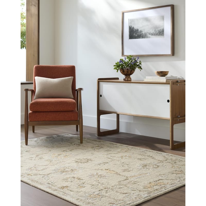 Livabliss Arnold Traditional Area Rug - Taupe - 9' x 12'