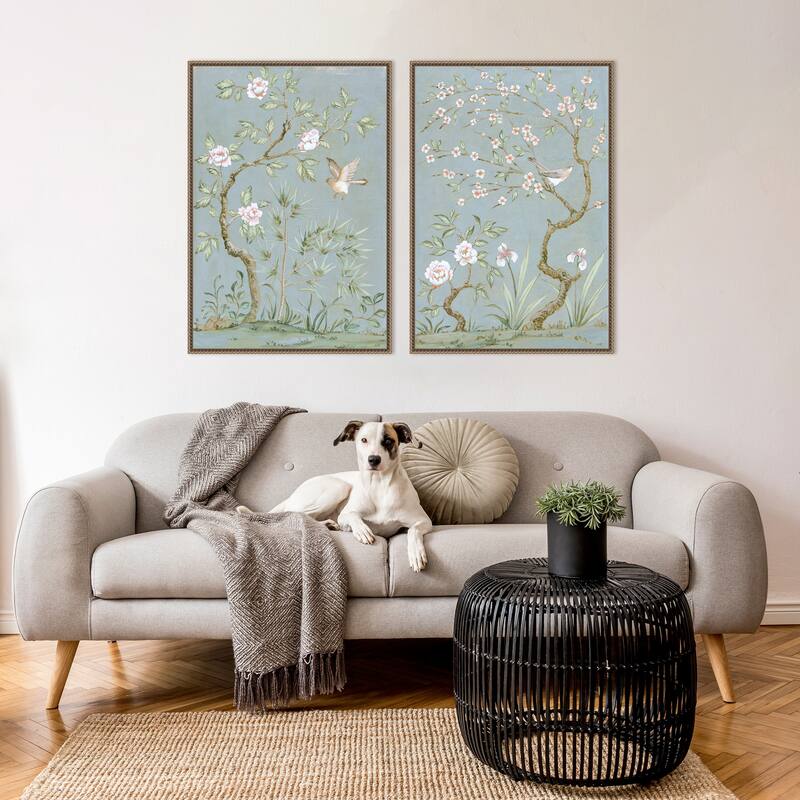 Amanti Art Spring Mural No 1. & No. 2 - 2 Piece by Julia Purinton Framed Canvas Wall Art
