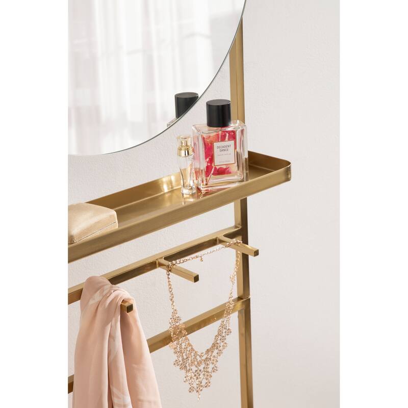 Kate and Laurel Noka Mirror Leaning Ladder