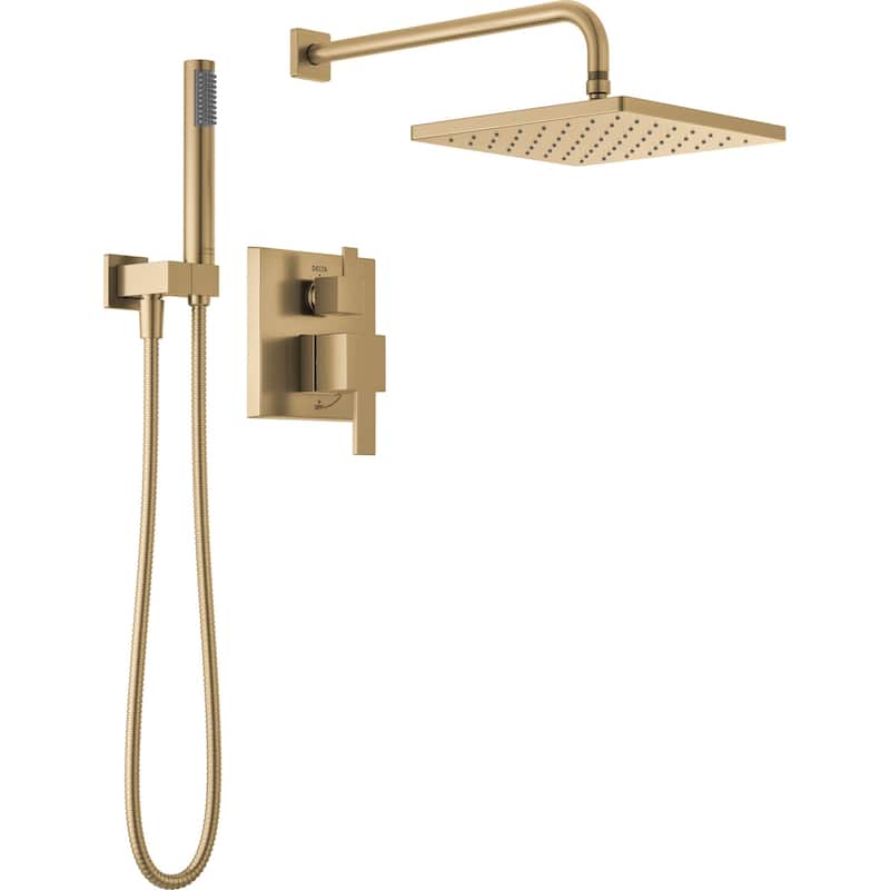 Delta T342701 Modern Square Non Shared Function Shower System Package - Champagne Bronze