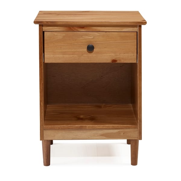 Taylor Olive Bullrushes 1 Drawer Solid Wood Nightstand On Sale Overstock 22536981 White