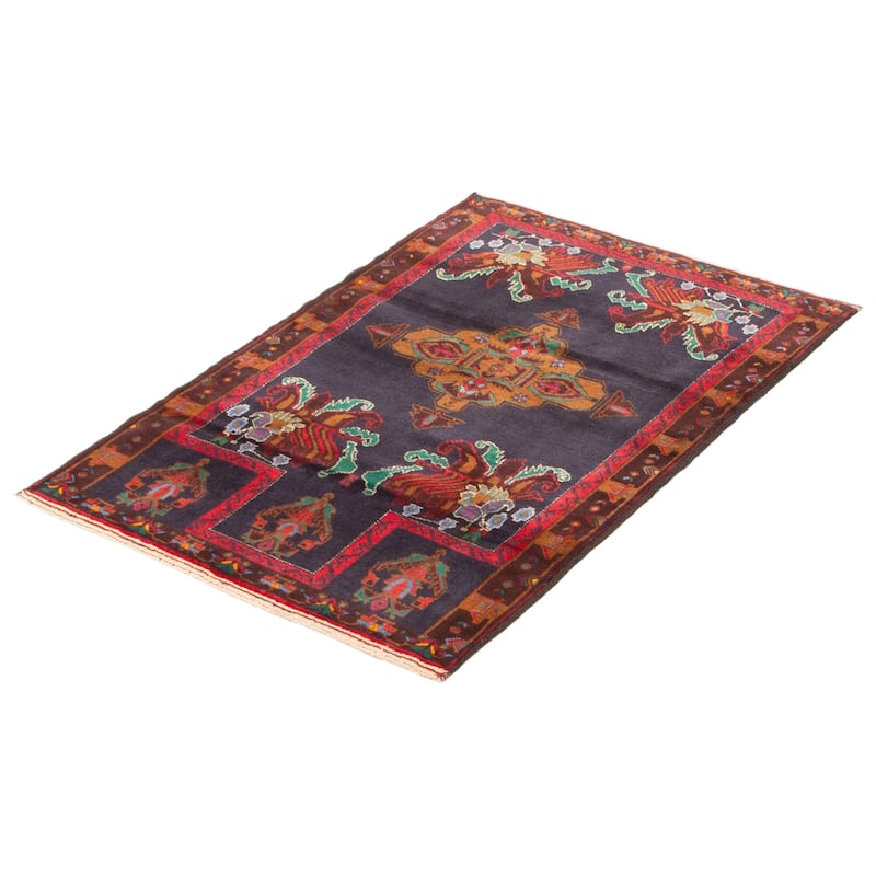 Teimani Navy Rug 3'0" x 4'8" - 3'0 x 4'8