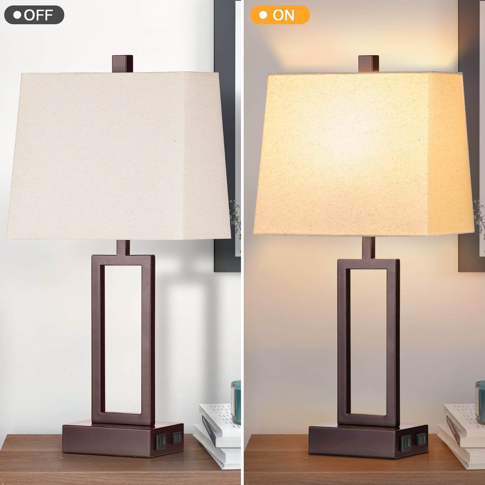 Touch on off table lamps discount