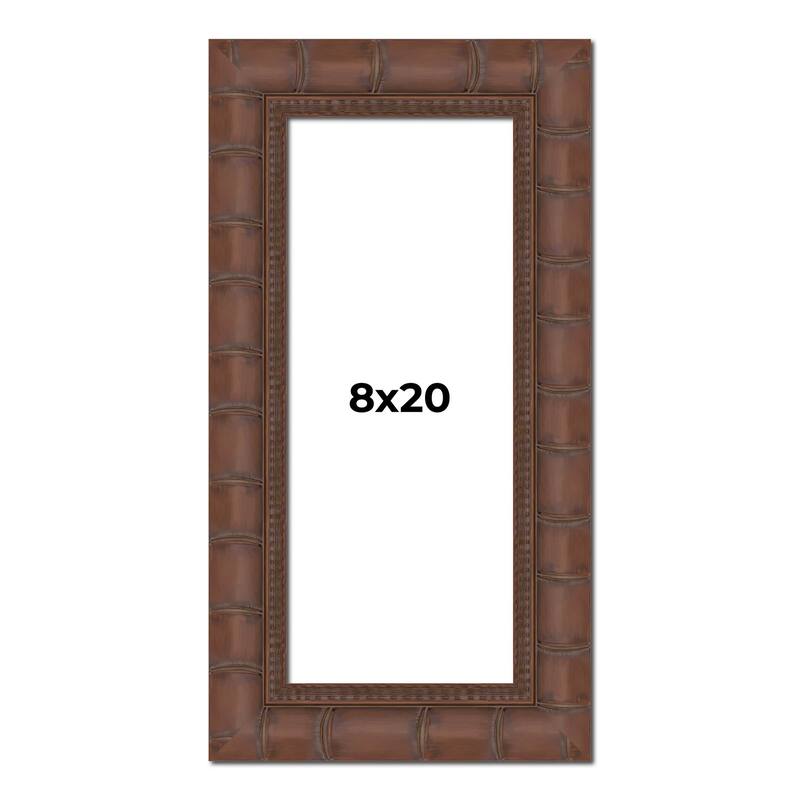 8x20 Frame Pewter Solid Wood Picture Frame Width 1.625 Inches | Interior Frame Depth 0.6875 Inches