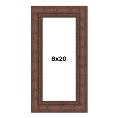 8x20 Frame Pewter Solid Wood Picture Frame Width 1.625 Inches | Interior Frame Depth 0.6875 Inches