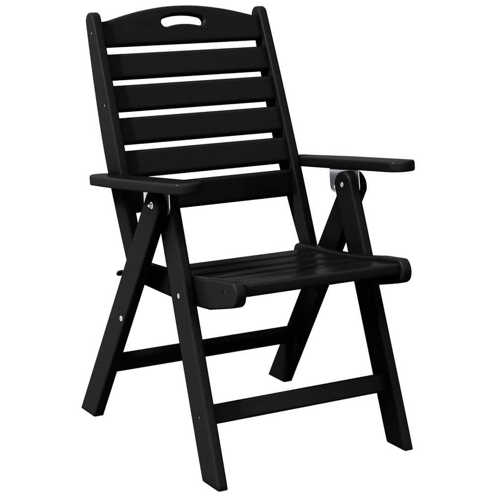 Laguna Foldable Highback Patio Dining Chair with Adjustable Recline Feature