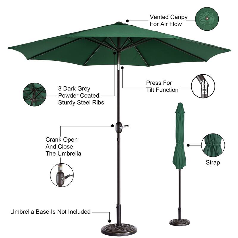 North Bend 9-foot Patio Umbrella by Havenside Home