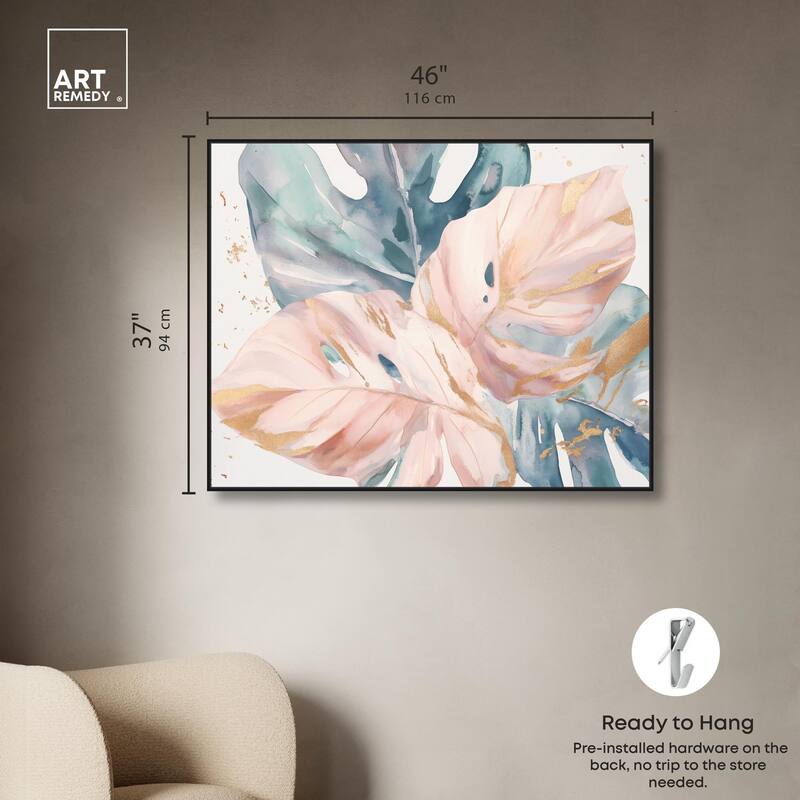 Golden Spritz Canvas by Art Remedy