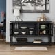 preview thumbnail 7 of 29, Furniture of America Wins Modern Farmhouse 5-shelf Buffet Table
