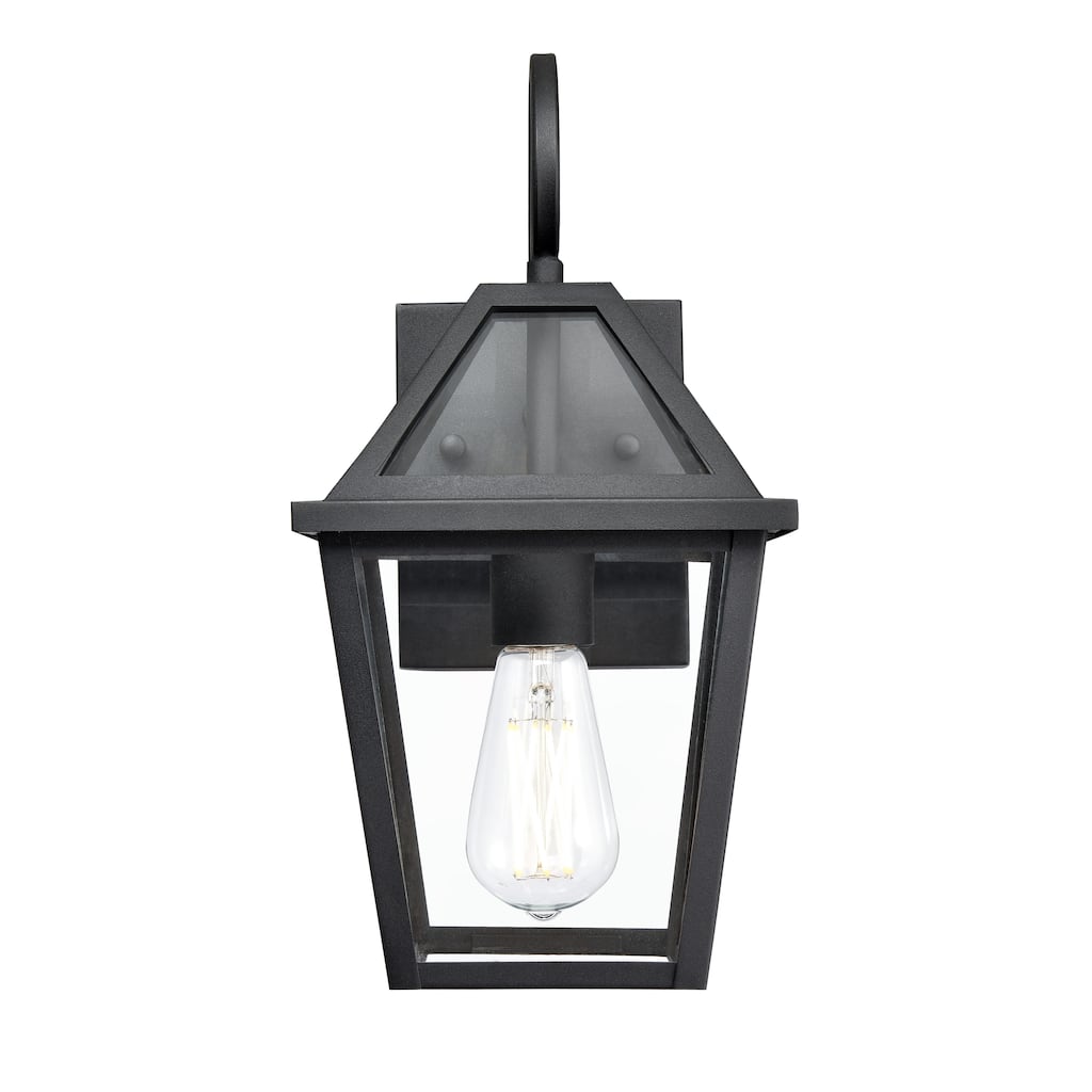Millennium Lighting Eston 1 Light Outdoor Wall Sconce in Textured Black - 13.75 Inch