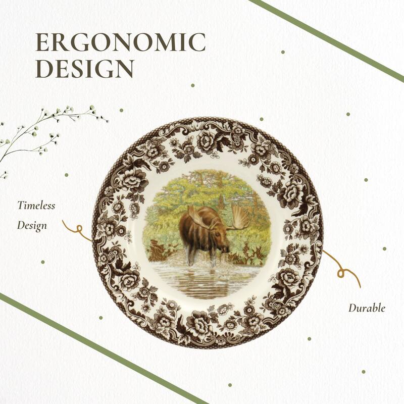 Spode Woodland Dinner Plate Animal Motifs