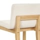 preview thumbnail 99 of 115, Gracie Modern Bar Stool, Boucle Upholstered Chair and Brushed Wooden Legs