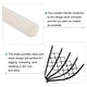 preview thumbnail 4 of 2, 2Pcs 15" 5-Tine Claws Hand Rake Shell Clam Digger Dig Seafood Rake with Mesh Net - Black