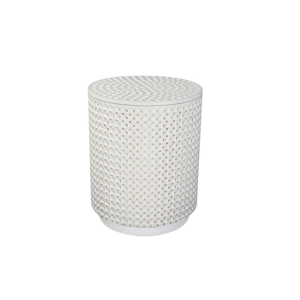 20" Round Accent Table with Dimples