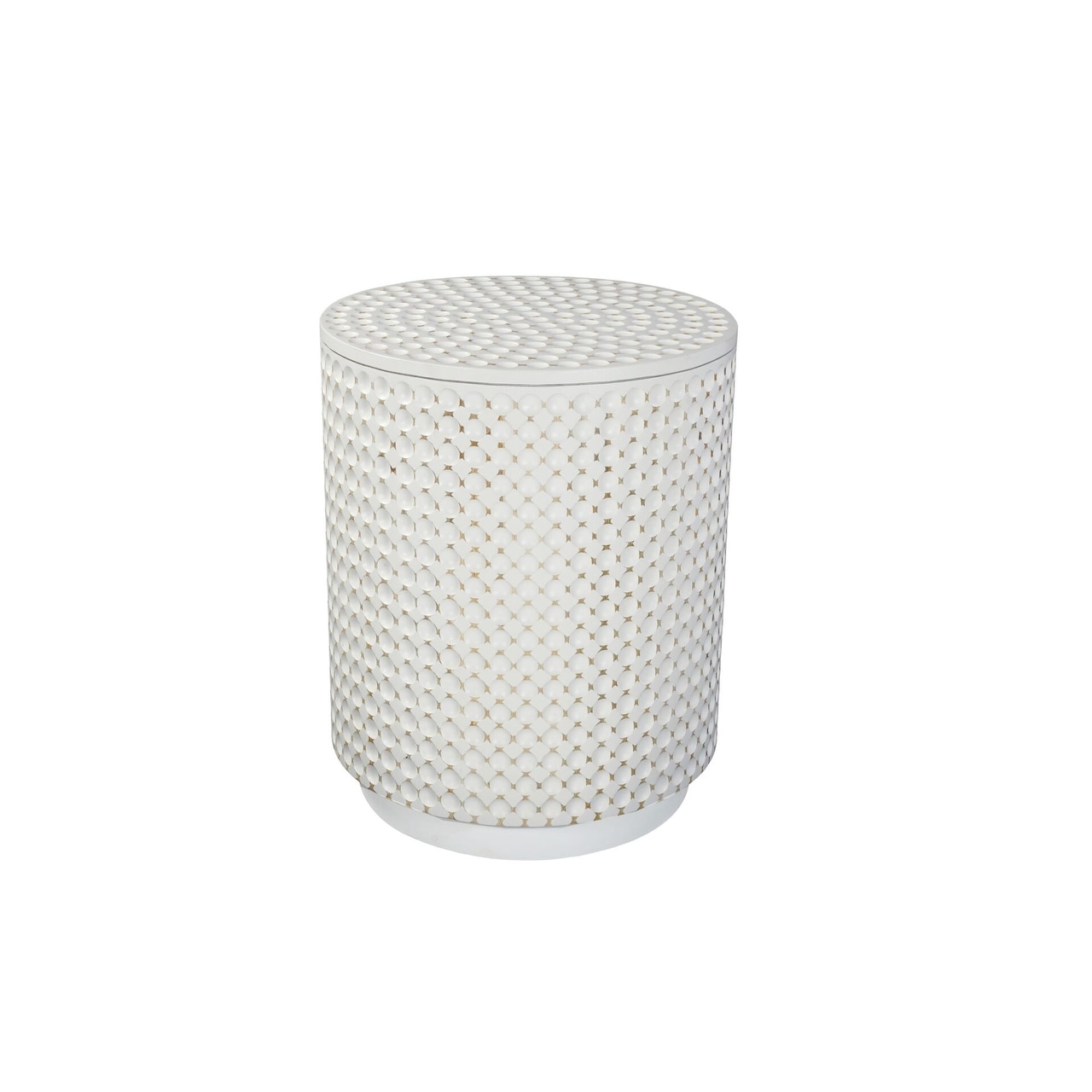 20" Round Accent Table with Dimples