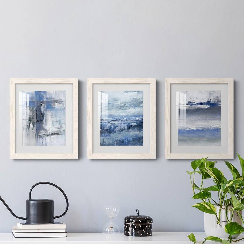 Soft Solace Indigo-Premium Framed Print - Ready to Hang